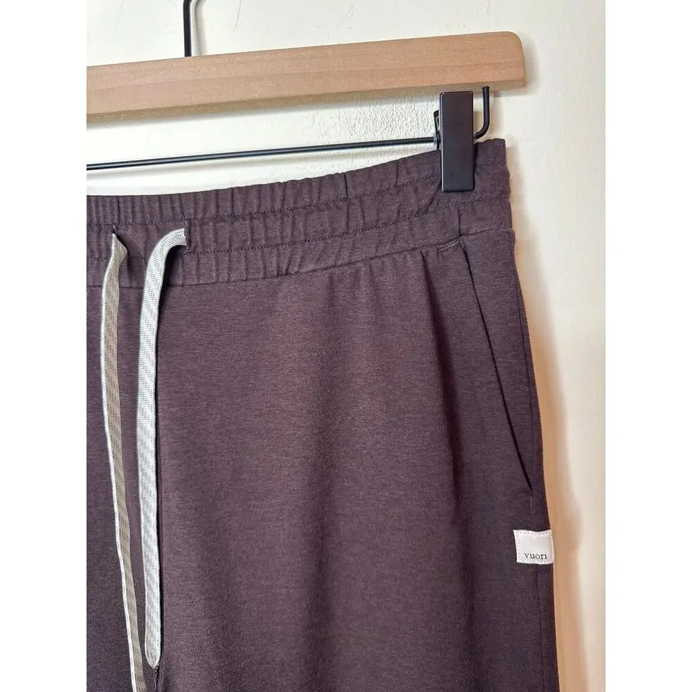 VUORI Halo Essential Wideleg Pant Heathered Brown Style VW4023 Size Medium - Picture 6 of 8